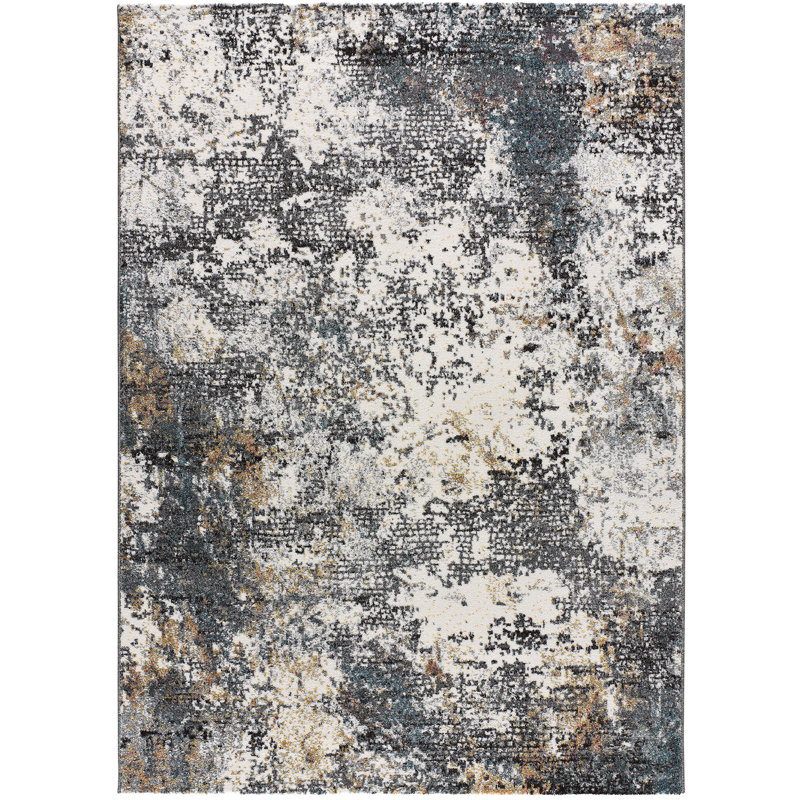 Ainesh Rectangle Abstract Area Rug, Rectangle 200 x 290cm