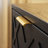 3-Drawer Nightstand With Metal Legs