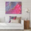 «Red and Gray Luxury Abstract Fluid Art I», peinture sur toile-67323321-67323324