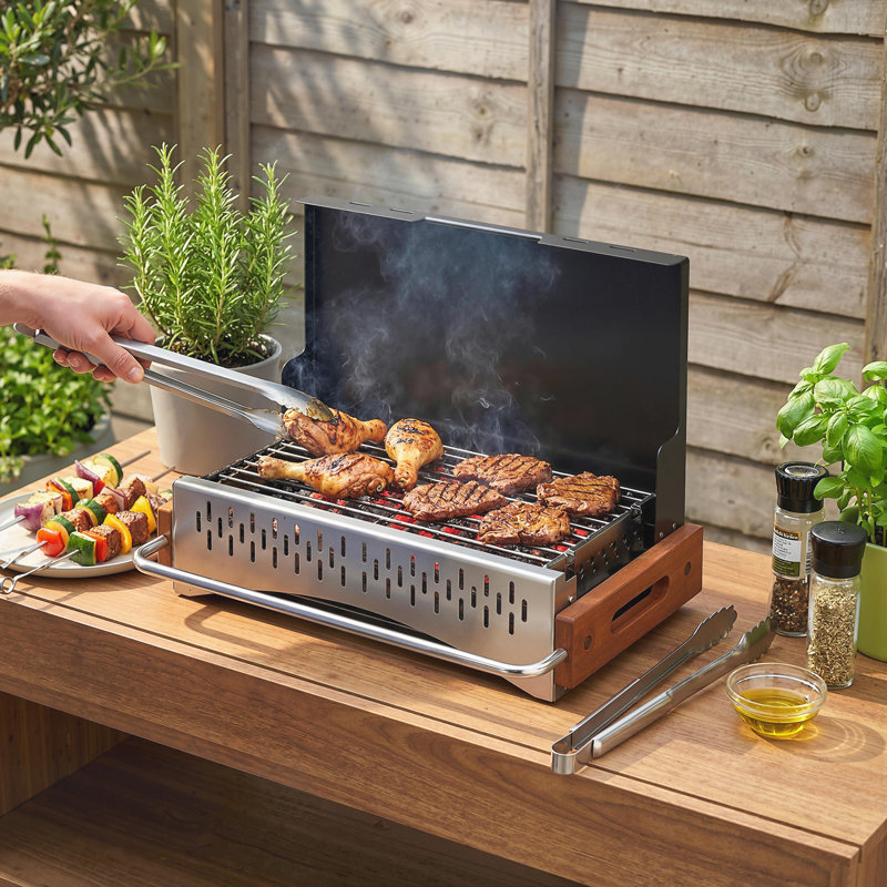 Outsunny 34cm W Portable Charcoal Grill