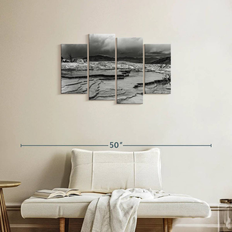Alvord Rocky Landscape Monochrome, 22'' H x 36'' W