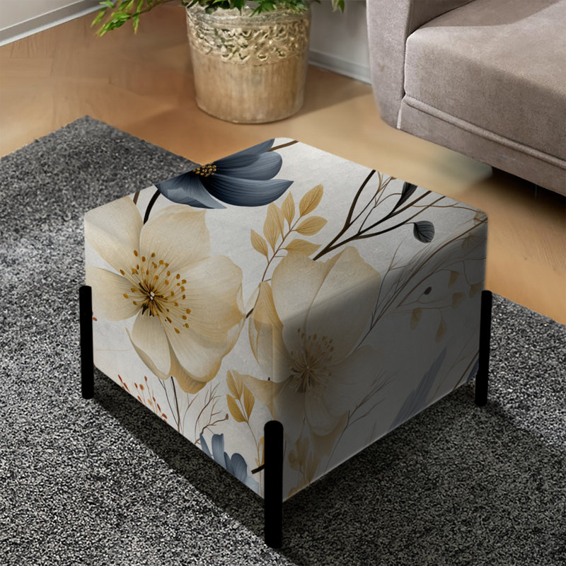 Ethereal Botanic - Plants Square Ottoman