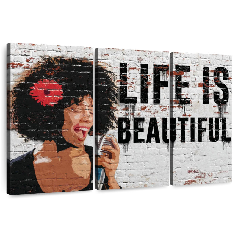 Tergel Life Is Beautiful, H 48 po x l 74 po