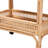 Bartolome Lombok Modern Bohemian Rattan Wine Cart