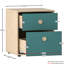 Kayshia 2 Drawer Bedside Table-2085599414