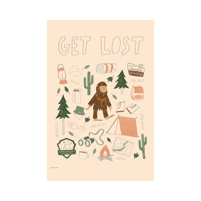 «Get Lost», reproduction d'art sur toile tendue