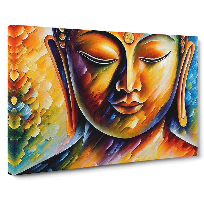 Buddha - Wrapped Canvas, 40cm H x 60cm W x 3cm D
