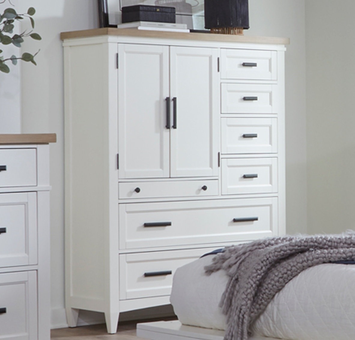 Beachcrest Home Bankhead 50'' W Rectangle Armoire Desk with and Cabinet & Reviews | Wayfair