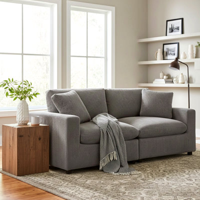Chelsea Modular  2-Piece Sofa - Charcoal