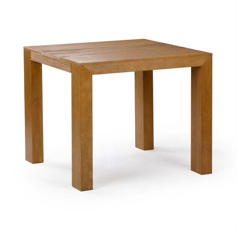 Cliffton Solid Wood Dining Table, Pecan Wirebrush