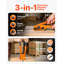 Banding Strapping Kit, Heavy Duty Banding Sealer Tool with 305 m Length PET Band, 300 Metal Seals, Plastic Manual Pallet Packaging Strapping Kit for Warehouse/Shipping/Moving/Home, Orange