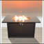 Table de foyer d'extérieur en acier avec couvercle H 25 po x l 42 po