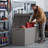 100 Gallon Indoor Outdoor Lockable Storage Box, Large Water Resistant Resin Deck Box-125522458