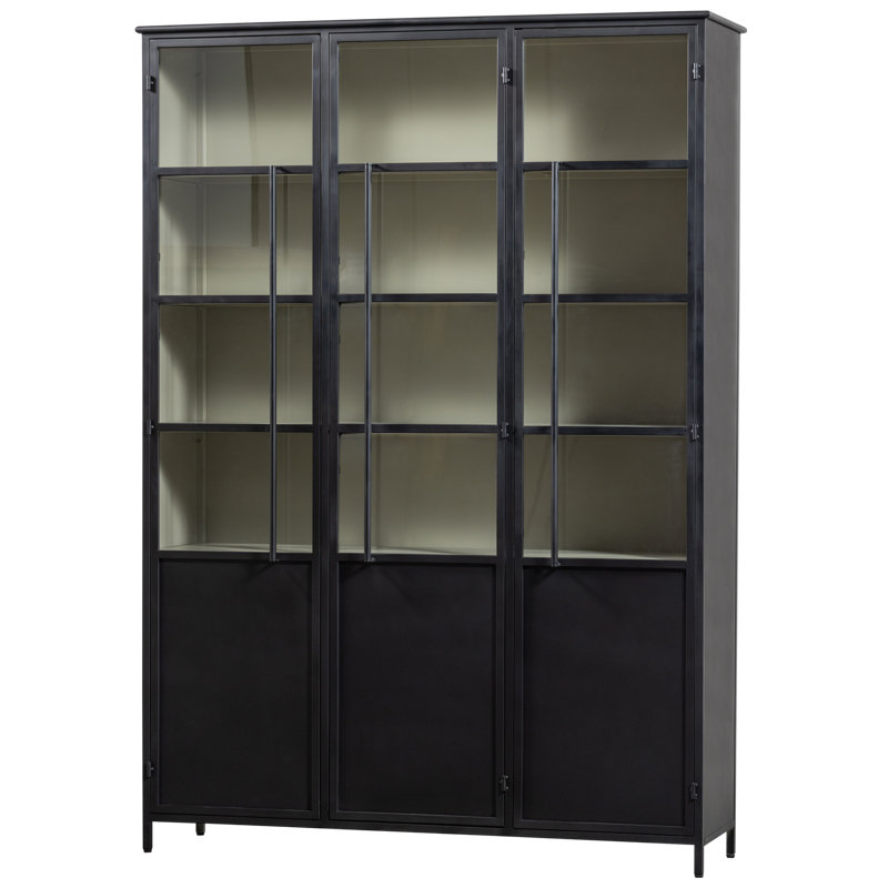 Exhibit Display Cabinet, Black
