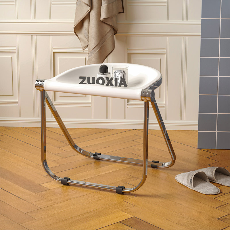 Chaise pliante usagée Home Transparent Ins Retro Office Leisure
