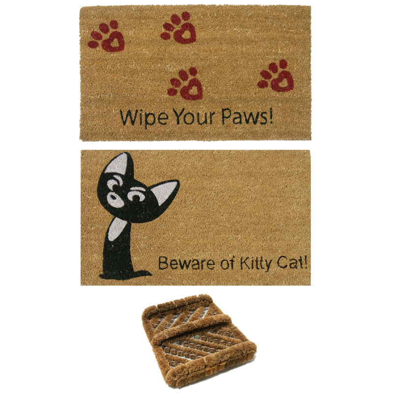 Tapis d’extérieur pour porte pour chat lovers