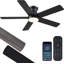 Ventilateurs de plafond encastrés noirs 46 "-662436368
