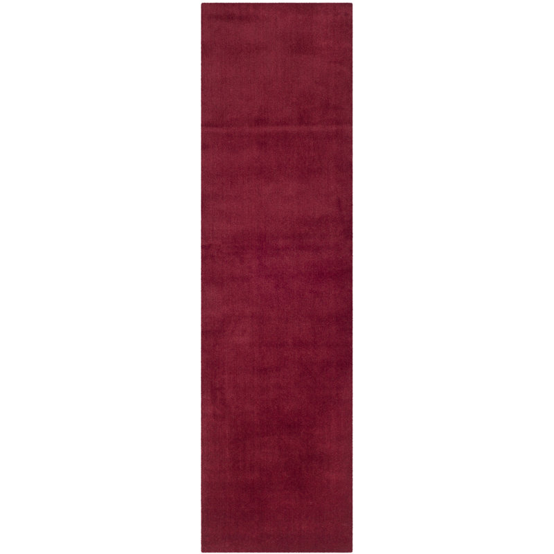 Tapis rouge Frann, Tapis de couloir 2 pi 3 po x 12 pi