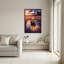 «Lion Reflection Sunset Mindset Is Everything», reproduction d'art sur toile tendue sur toile-1899108636