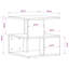Table de bout vidaXL-1004253724-1004253727