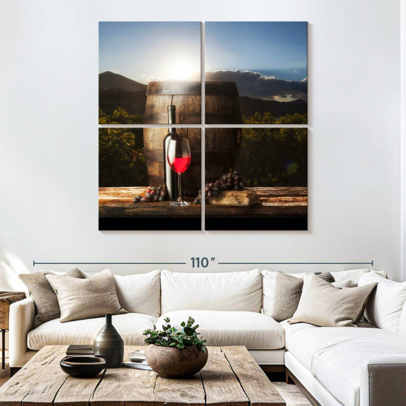 Yarlin Merlot Red Wine, 74" H x 74" W