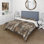 Rustic Barnwood Weathered Tones I - Ensemble de housse de couette rétro