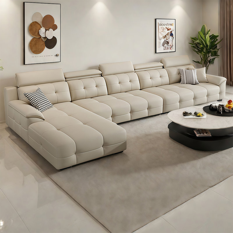 Canapé de luxe italien, 4, H 35,43 po x l 149,60 po x P 72,83 po