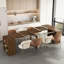 Table de salle à manger extensible pliable pour 1 à 10 personnes, console multifonctionnelle en bois extensible