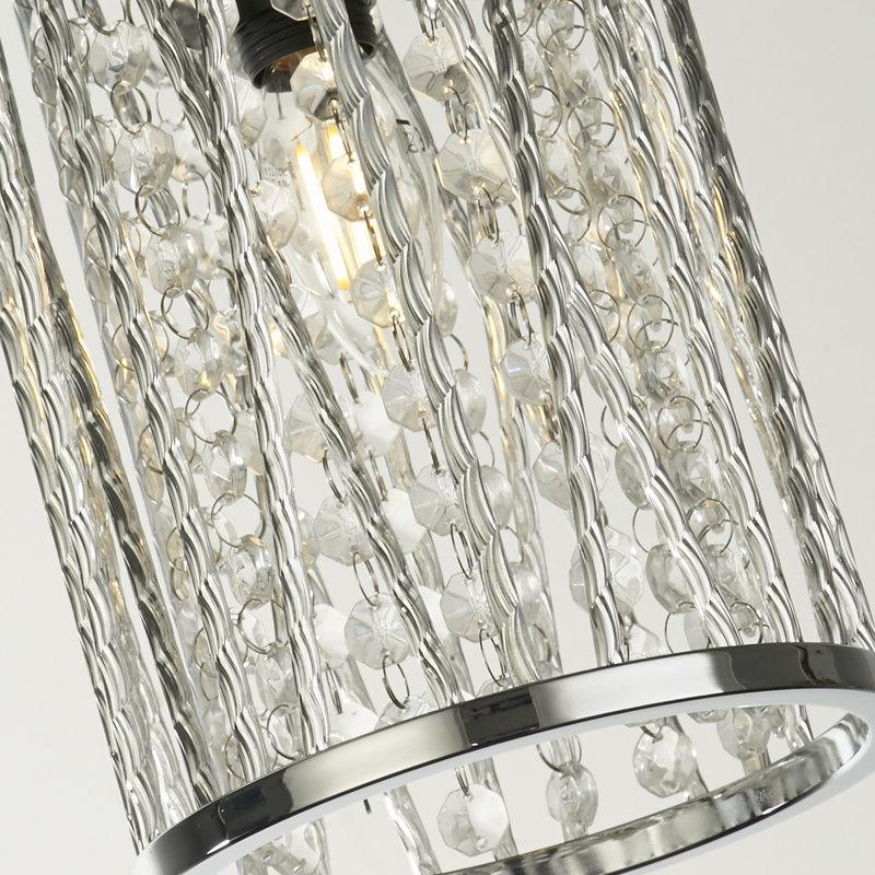 223cm H Metal , Glass Traditional in Clear