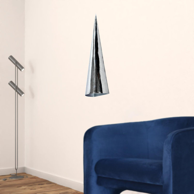 Vase de poche mural en argent crocodile