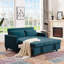 Buncombe 2 Seater Velvet Sofa Bed-1744948086