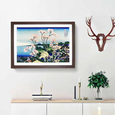 Goten-Yama Hill, Shinagawa on the Tokaido by Katsushika Hokusai - Picture Frame Painting Print
