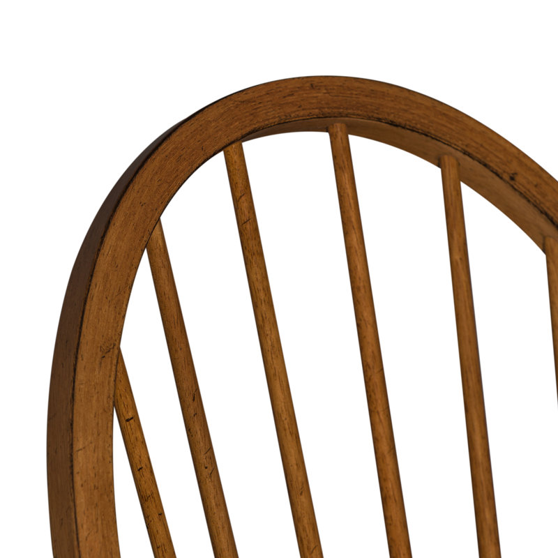 Hendry Hahira Windsor Back Arm Chair, Rustic Oak