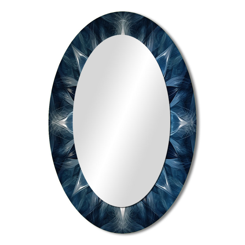 Natarsha - Miroir abstrait en métal, 36 po x 24 po