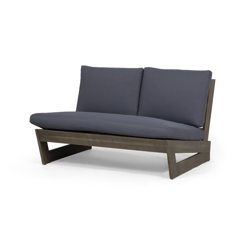 Louise Outdoor Conversation Set, Dark Gray, Gray