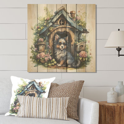 Cozy chien de bouvier australien - impression sur bois
