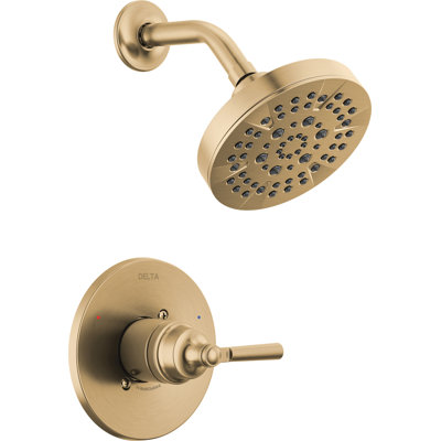 Delta SAYLOR™ Single-Function Shower Faucet Set, Valve Trim Kit, Shower Head and Handle Set