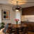 21.65" Industrial Caged Ceiling Fan With Light, Reversible Wood Blades, Dimmable Led & Remote Control, Low Profile Enclosed Fan Light For Bedroom Kitchen