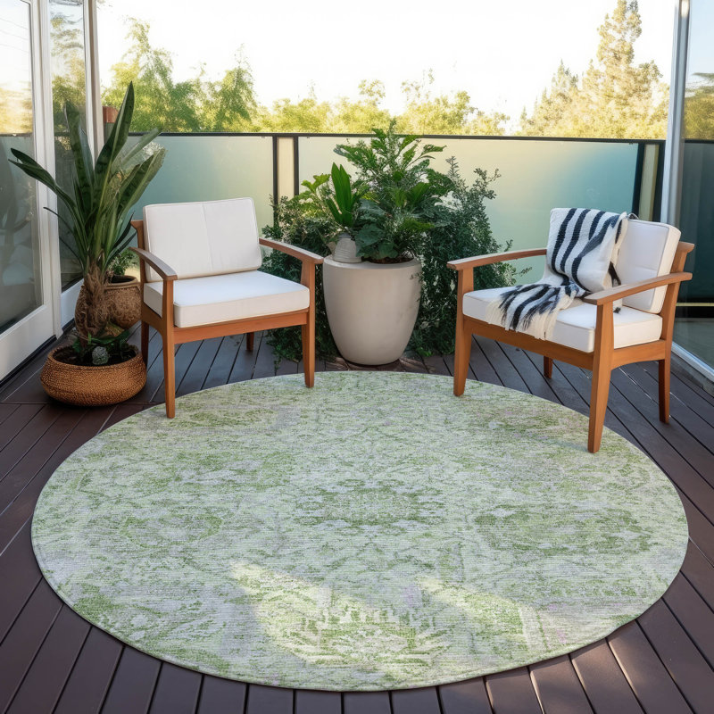 Tapis vert lavable intérieur / extérieur Geneva , 2 pi 6 po x 3 pi 10 po
