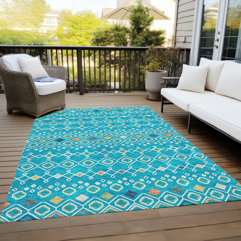 Tapis rectangulaire Aleighna avec envers antidérapant, Rectangle 9 pi x 12 pi