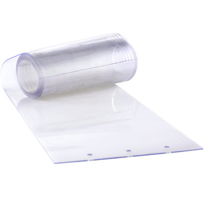 Clear PVC Strip Curtain, 84 in Height x 42 in Width x 0.08 in Thickness, 7 PCS Walk in Freezer Cooler Curtain Strips, Smooth Waterproof Plastic Door Strips for Warehouse, Freezer, Garage Doors
