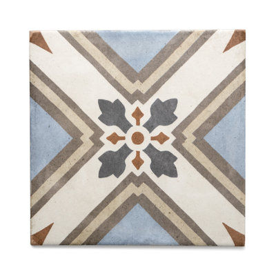 Seville Art 8" x 8" Patterned Porcelain Floor and Wall Tile