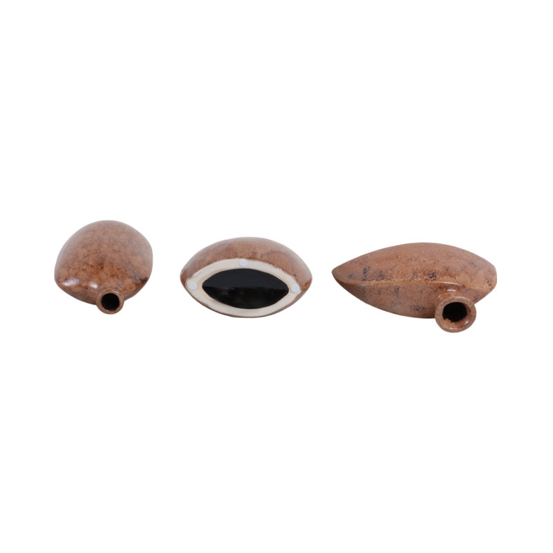Tigard Handmade Stoneware Table Vase, Brown