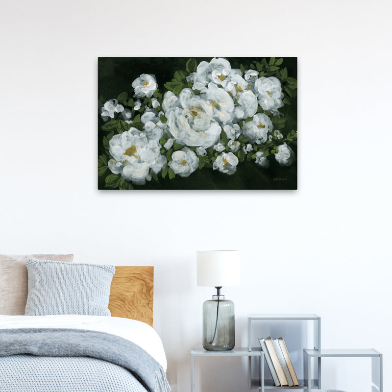 Fleurs florales - roses de minuit, H 24 po x l 36 po