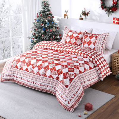 Ensemble de literie pour grand lit 2 pièces Christmas 