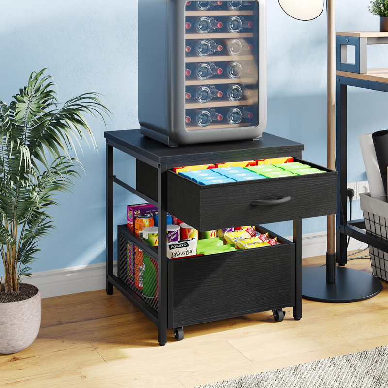 Table d'appoint carrée 19,7 pouces, Noir