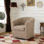 Fauteuil demi-tonneau pivotant en similicuir-1036204855