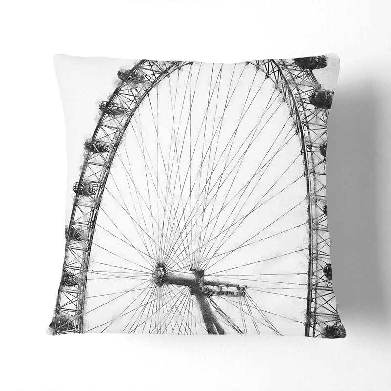 Square Throw Cushion, 40cm H x 40cm W x 15cm D