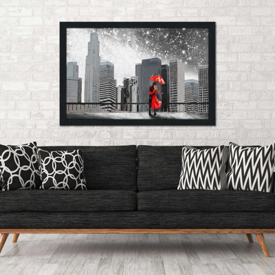 «Winter Romance», reproduction d'impression encadrée