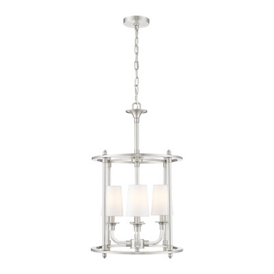 Lustre 4 lumières en laiton frotté Ain